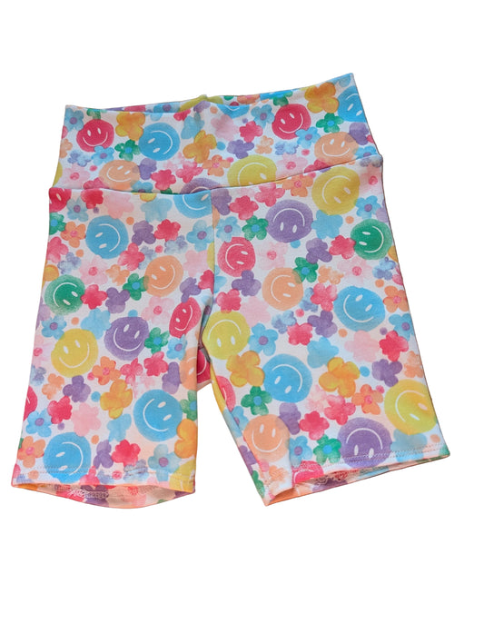 Smiley Face Biker Short
