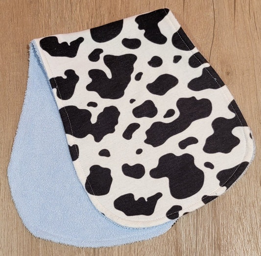 Cow Print with Blue Burpie