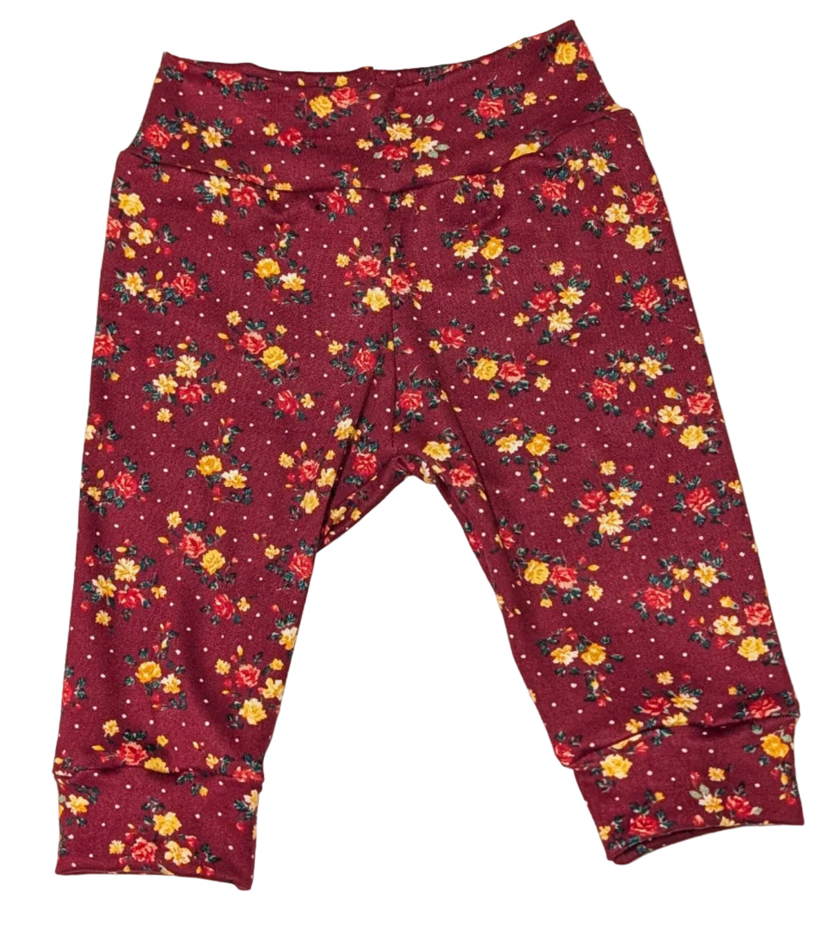 Burgundy Floral Jogger