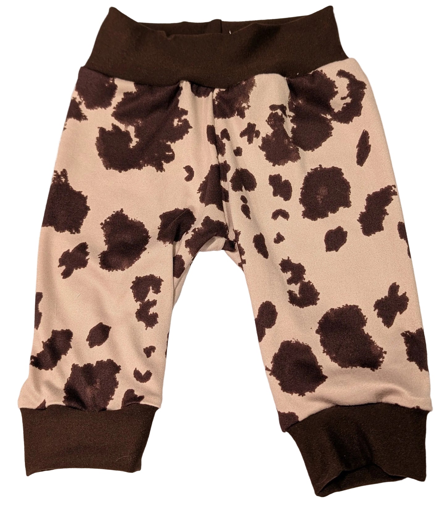 Mocha Cow Print Jogger
