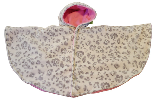 Neutral Cheetah Print Car Seat Poncho
