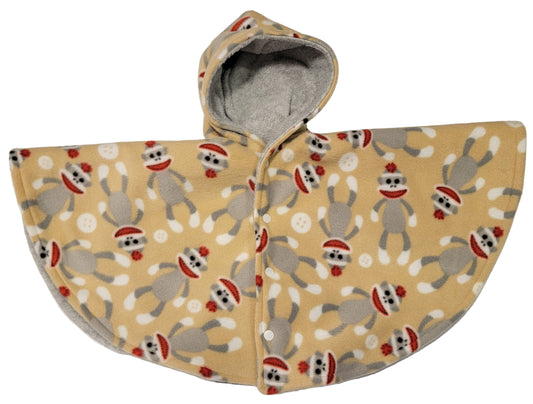 Sock Monkey Car Seat Poncho