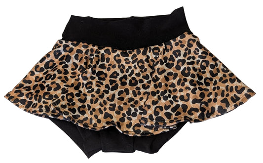 Cheetah Print Skirted Bummies