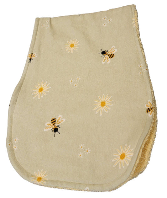 Bumblebees on Mint with Yellow Burpie