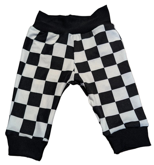 Checkered Print Joggers