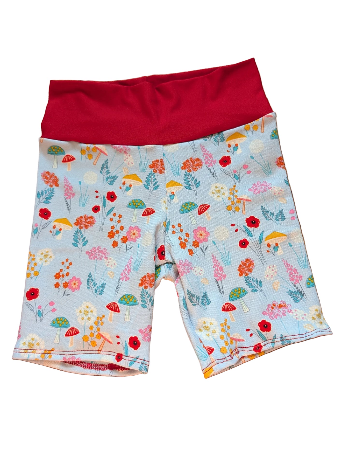 Mushroom Floral Biker Short