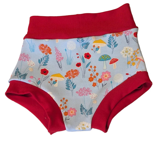 Mushroom Floral Bummies