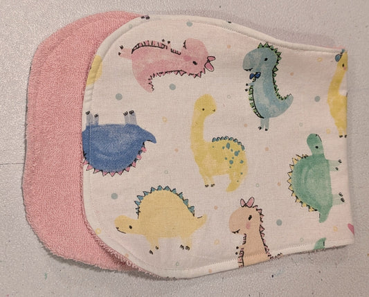 Dinosaurs with Pink Burpie