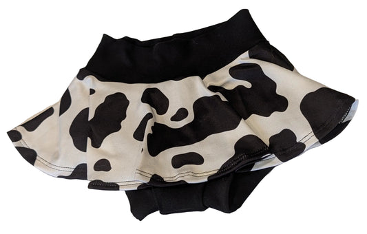 Cow Print Skirted Bummies